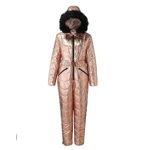 Metallic Rose Gold Ski & Snow Jacket